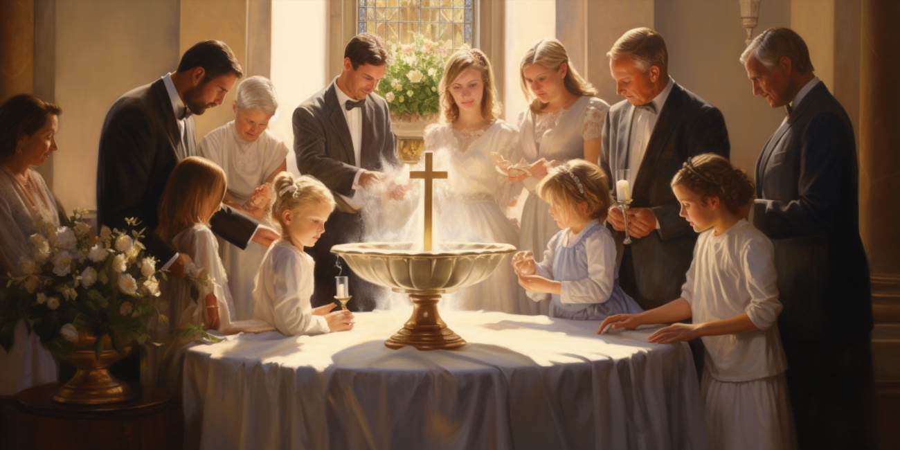 Życzy chrzestna z rodziną