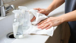 Read more about the article Jak usunąć kamień z blatu kuchennego? Bezpieczne metody dla granitu, laminatu i drewna
